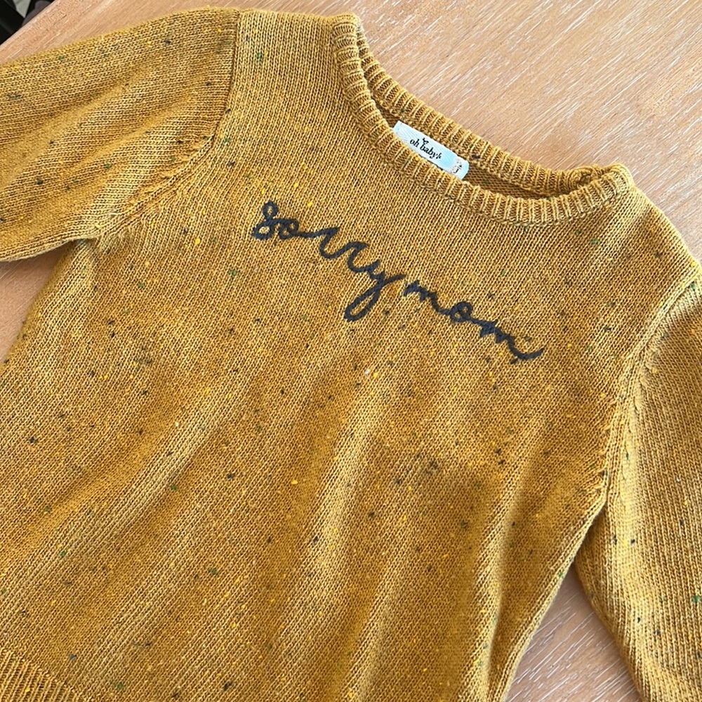 Oh Baby! Toddler Sorry Mom Sweater - Picture 3 of 3
